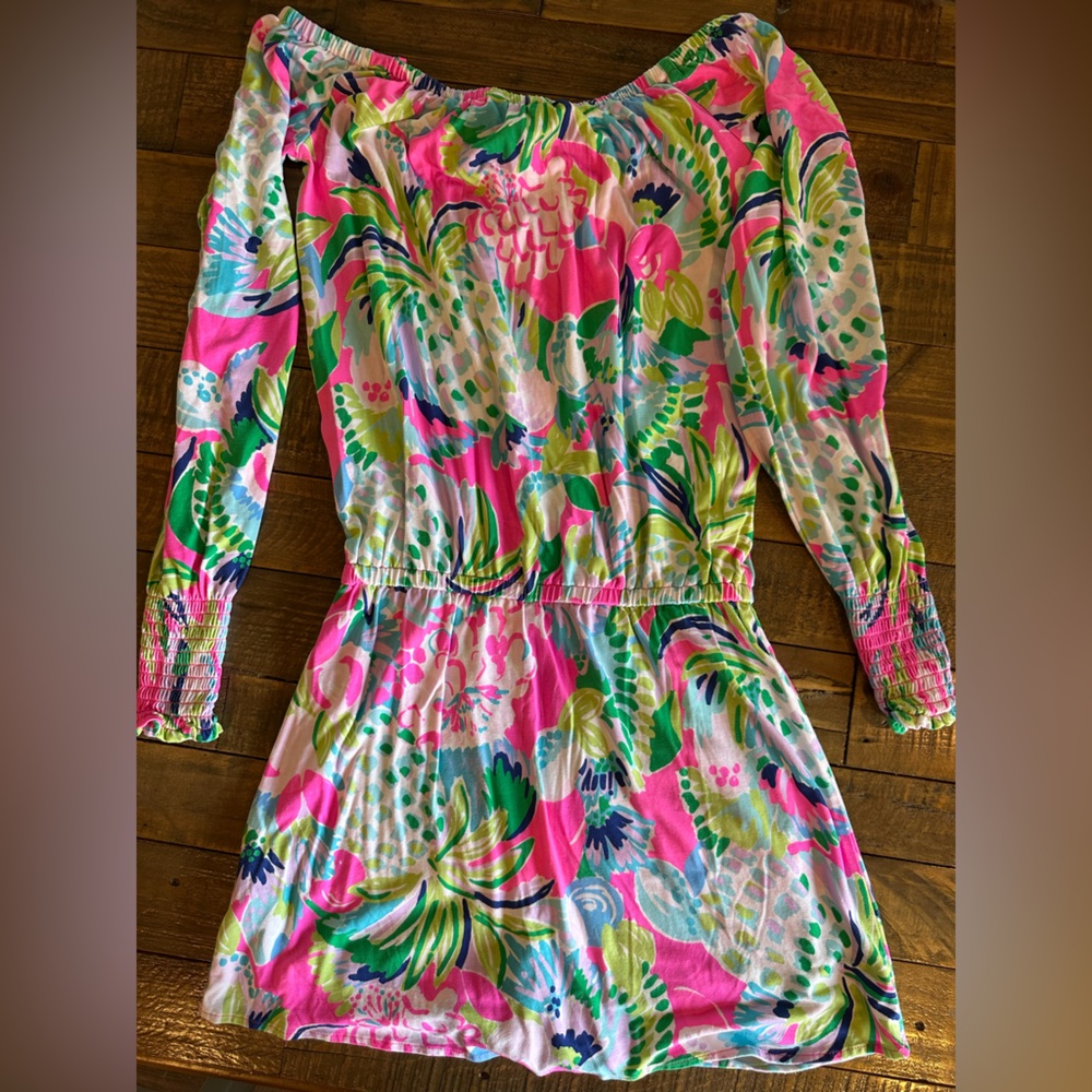 Lilly Pulitzer Lana Off The Shoulder Skort Romper XXS - Picture 6 of 9
